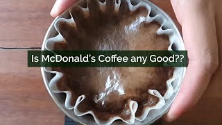 Specialty Coffee vs McDonald's Americano