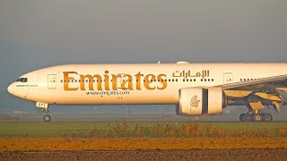 [4K] EPIC SUNRISE With SPECTACULAR CLOSE-UPS ☀️✈️ Plane Spotting at Amsterdam Airport Schiphol 🇳🇱