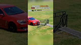 Hydraulic automatic gate without electricity #gate #barrier #mechanical