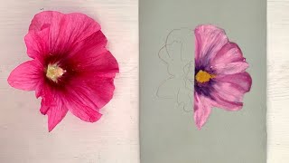 How to Draw a Realistic Flower with Oil Pastels: Step by Step Tutorial