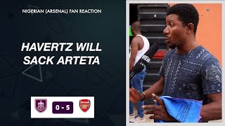 BURNLEY 0-5 ARSENAL ( NIGERIAN FAN REACTION ) - Premier League 23-24 HIGHLIGHTS