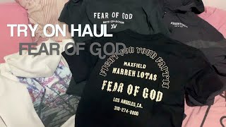 FEAR OF GOD SIZING (ESSENTIALS, WINDBREAKER, SHIRTS,HOODIE) *TRY ON*