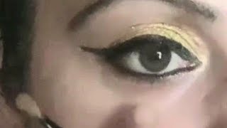 Glitters eye makeup step by step for Beginners