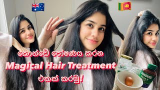 මගේ කොන්ඩේ පෝෂණය කරන magical hair treatment එක🥳Egg hair mask🌹Healthy කොණ්ඩයක රහස😉#haircare #longhair