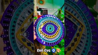 Easy evil eye lippan art design. A beautiful home decoration idea. super easy wall decor diy craft.