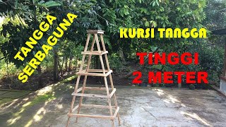 CARA MEMBUAT KURSI TANGGA SERBAGUNA DARI KAYU