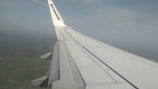 Bumpy landing Ryanair at Dublin airport.