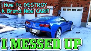 Why You SHOULDN'T Drive Your NEW CORVETTE In The SNOW! MINUS 30 DEGREES