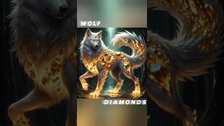 ✅🔥 WOLF + DIAMONDS REACTION 🔥✅ #ai #shorts #viral #hybridanimals