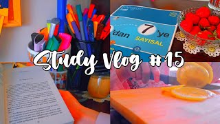 7. Sınıf Study Vlog #15 🍓 | Slime, Resim, Test☕ | Nisaa and Coffee