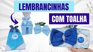 LEMBRANCINHAS COM TOALHA PARA O DIA DOS PAIS|TAGS GRÁTIS