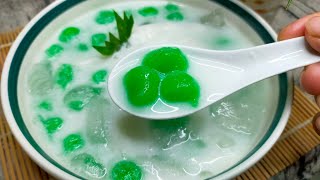 Resep es cendol Thailand hidangan musim panas || Cara membuat es cendol Thailand viral