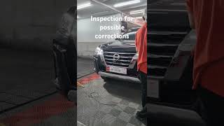 Nissan terra inspection for possible paint correction before coating #nissan terra