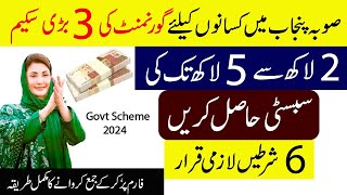 The government has announced three major schemes for the farmers of Punjab province | Latest Updates