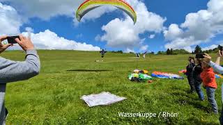 Linus Schubert beim 1. Papillon Paragliding Landeseminar auf der Wasserkuppe / Rhön