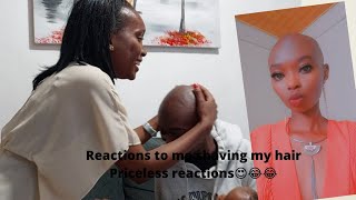 Friends and family raw reaction to my Baldness/kenyan youtuber/Road to 300 subs