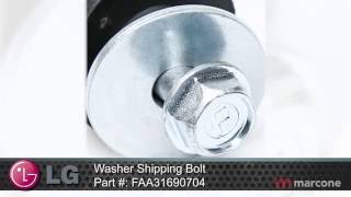 LG Washer Shipping Bolt Part #:FAA31690704