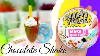 Unboxing and Making Mini Verse Make it Mini Food S1 Cafe  Chocolate Shake