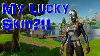 MY LUCKY SKIN?!! - Fortnite Battle Royale - Solo Match