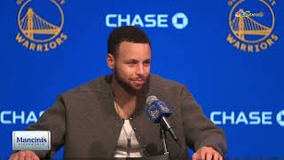 Steph Curry Postgame Interview | Golden State Warriors beat Philadelphia 76ers 119-107