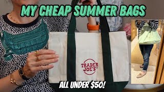 My Cheap Summer Bags All Under $50! | ft. Target, Stanley, Laduree, Trader Joe's