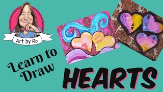 How to Draw Hearts with Markers (Step by Step ATC)