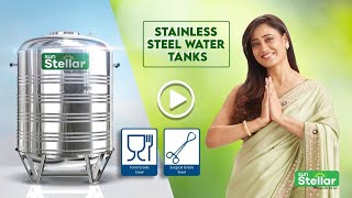 Sun Stellar Food Grade Stainless Steel Water Tank | Medical Grade Steel |Pure Water x Shweta Tiwari