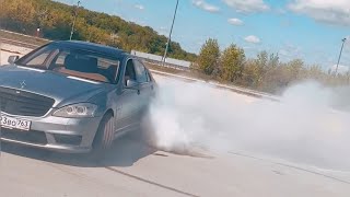 S63 AMG BURNOUTS & DRIFTS #w221 #drifting