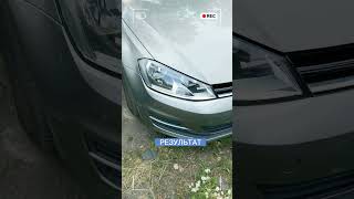 Восстановление прозрачности фар volkswagen golf 7 #retrofit #vw #golf7 #ремонтфар #headlight