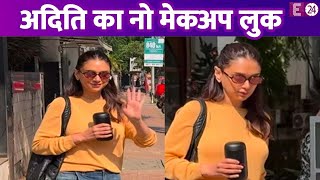 सैलून के बाहर स्पॉट हुईं Aditi Rao Hydari, नो मेकअप लुक में आईं नज़र