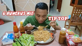 MUKBANG 6 BUNGKUS MIE  TIP TOP||ASMR