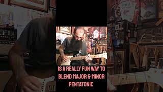 Slippery Smokin' Major Minor Pentatonic Combo Guitar Lick #shorts #guitar #guitarsolo #guitarlesson