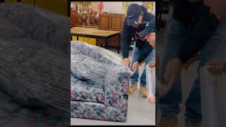 How to shrink wrap a sofa