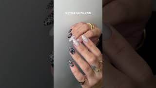 Uñas leopardo print  🐆  si el leopardo es tendencia, que se note también en las uñas 🔥