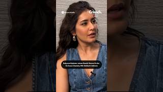 Actress #RaashiiKhanna on her on screen chemistry with #SiddharthMalhotra. #CranchMedia #Shorts