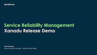 Optimizing Service Reliability with ServiceNow Service Reliability Management (SRM)