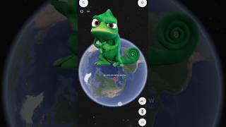 I found 🤯Chameleon 🐲on H2 Google Earth 🌍#viral #youtubeshorts #trending #shortsfeed