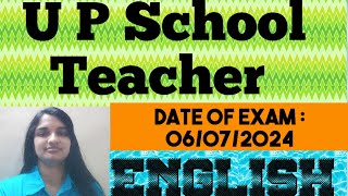 80/2024 || U P School Teacher  || English