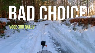 THE SNOW - Voge 300 Rally EPIC FAIL Part 2/5 - How to break 12 BONES