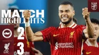 BRILLIANT Gakpo Double & Diaz Goal! Brighton 2-3 Liverpool | Carabao Cup