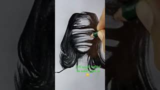 رسم تعبيري حزين وسهل | رسومات معبره جدا وحزينه