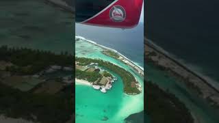 Beautiful Maldives View From Airplane #maldives #seaplanes #travel #maldivesbeach #seaview