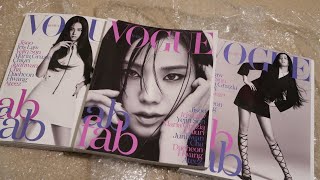 BLACKPINK JISOO VOGUE KOREA APRIL 2022 COVER A,B,C UNBOXING/REVIEW