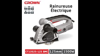 Rainureuse Électeique double disque 1500W 125mm CROWN CT13525