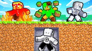 3 CAÇADORES vs 1 SPEEDRUNNER mas somos ELEMENTAIS no Minecraft