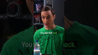 Sheldon - You take that back | TBBT S04E03 #shorts