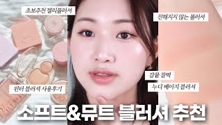 블러셔 덕후가 최근 구매한 블러셔 리뷰✨ 로즈~ 베이지톤의 가을뮤트 소프트 블러셔 추천! (에스쁘아 윈터 블러셔•매드피치•퓌 듀얼 멜로우•토니모리,네이밍 신상 컬러•홀리카홀리카)