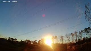 12/20/2023 Sky Time Lapse | Clear Day | LOTS of Airplanes | 4K