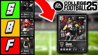 I PUT EVERY ICYMI PART 1 CARD ON A TIERLIST! COLLEGE FOOTBALL 25!