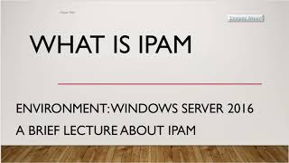 IPAM explanation  in details - IP Address Management